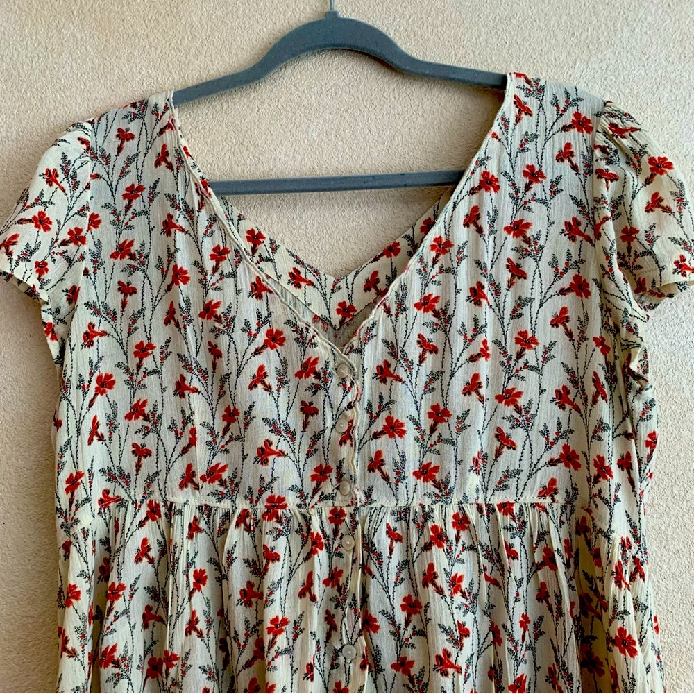 Denim & Supply Ralph Lauren Floral Babydoll Dress Sz. Med - Picture 2 of 5